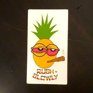 Fun, custom decal featuring the best the Caribbean offers. Only from rushslowly